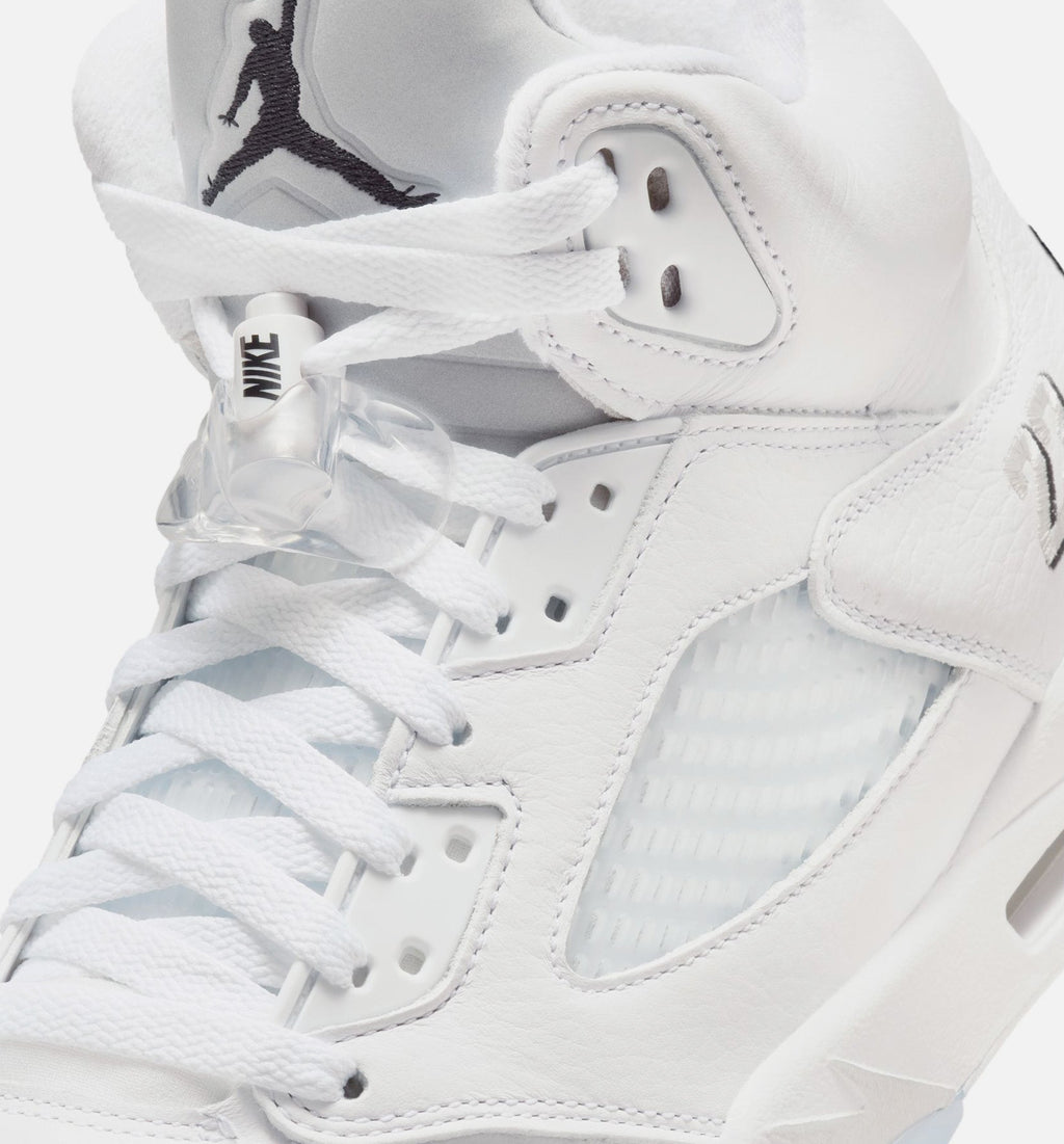 Air Jordan 5 Retro OG White Metallic Men's Lifestyle Shoe – White/Metallic Silver/Black