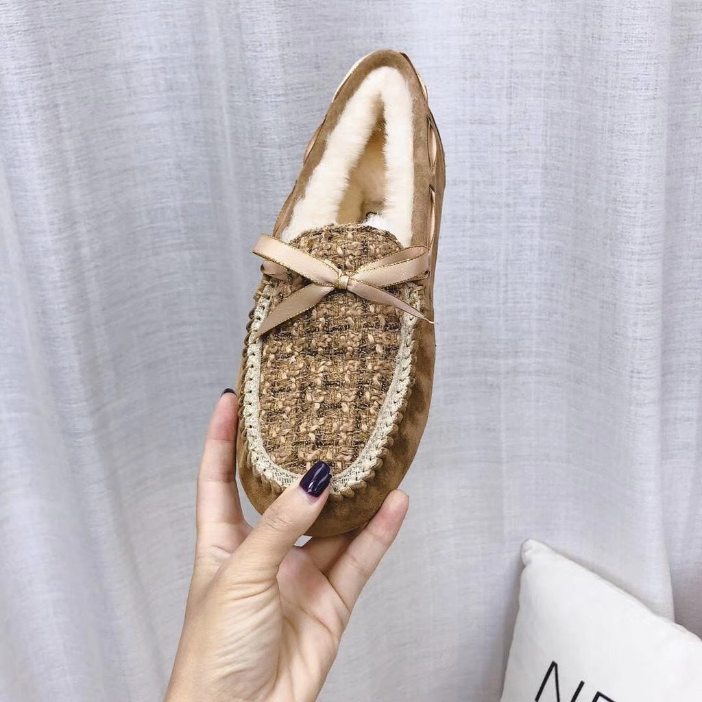Chestnut Chanel-Style Driving Loafers — Sophisticated & Chic | New Arrival | In Stock