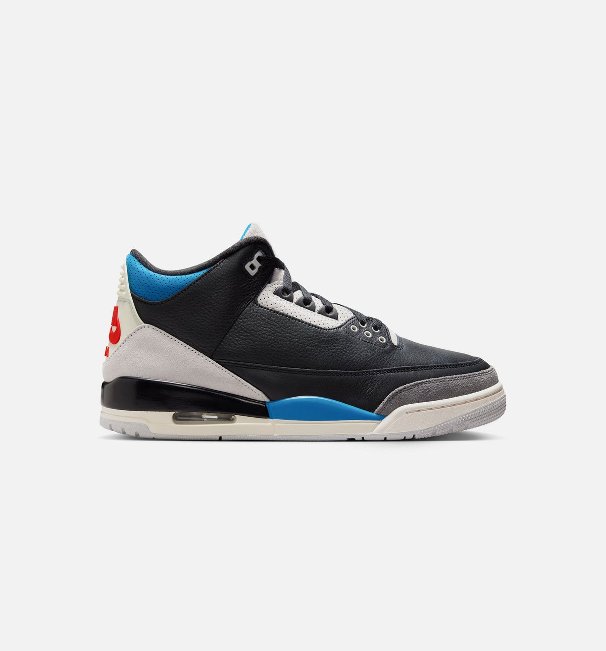 Air Jordan 3 Retro OG Rare Air Men's Lifestyle Shoe – Black/Chile Red/Neutral Grey