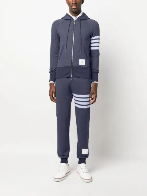 Thom Browne signature 4-bar stripe hoodie