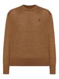 AMI Paris embroidered wool sweater