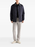 Prada diamond-quilted corduroy-collar jacket