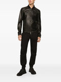 Dolce & Gabbana leather jacket with branded tag
