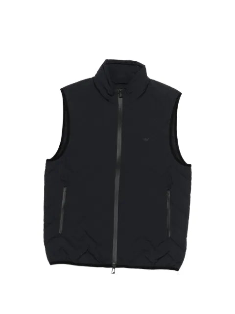 Emporio Armani nylon down sleeveless chevron quilt essential gilet
