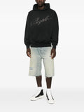Purple Brand crystal-logo hoodie