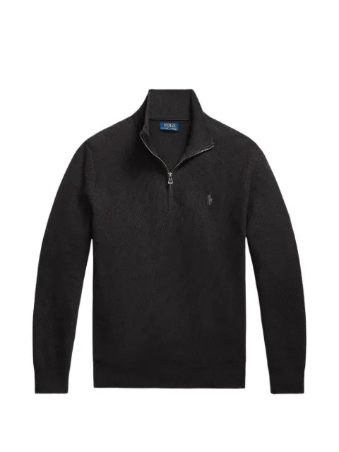 Polo Ralph Lauren quarter-zip waffle-knit sweater