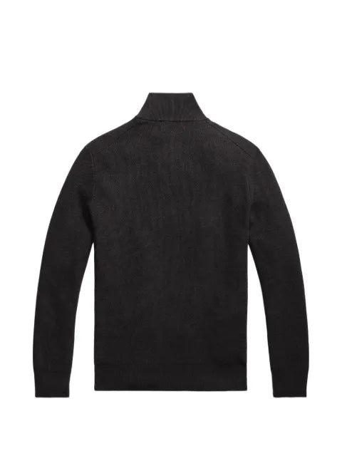 Polo Ralph Lauren quarter-zip waffle-knit sweater