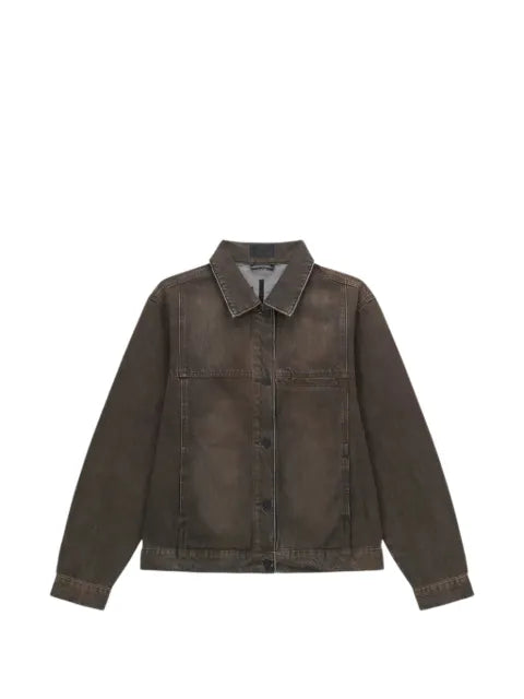 RTA Valentiano logo-embroidered denim jacket