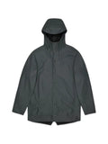 Rains hooded fishtail-hem jacket