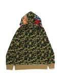 A BATHING APE® full-zip camouflage-print hoodie
