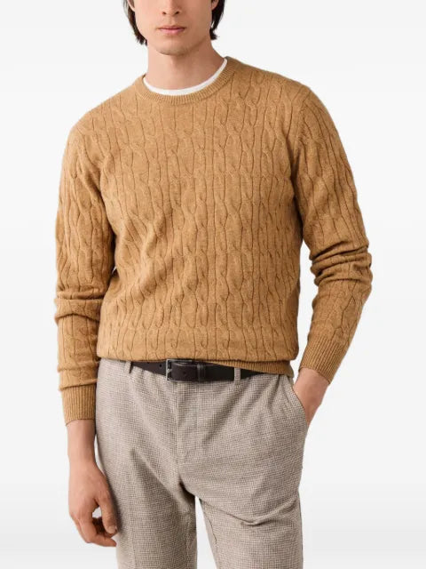 Hackett London cable-knit lambswool knit