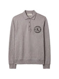Calvin Klein embroidered-logo polo sweatshirt