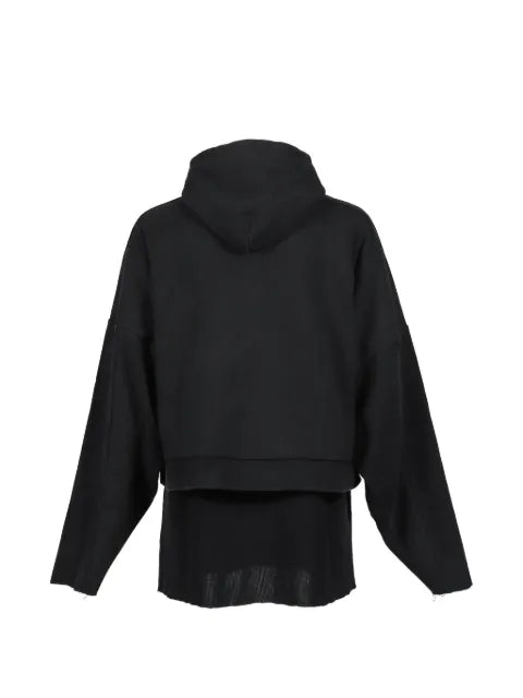 ARNODEFRANCE overlapped cropped hoodie