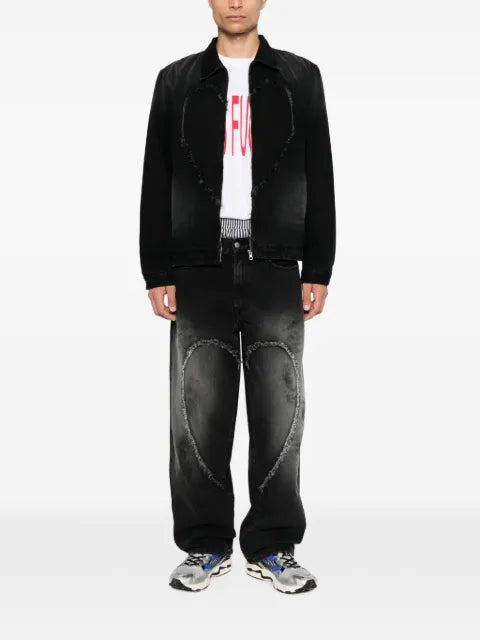 CARNE BOLLENTE Bad Boy, Big Heart denim jacket
