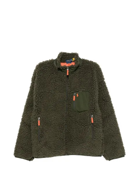 Polo Ralph Lauren fleece-texture zip-up jacket