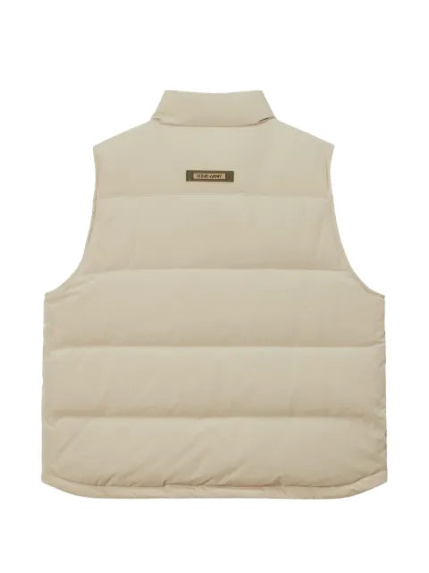 izzue quilted logo-patch gilet