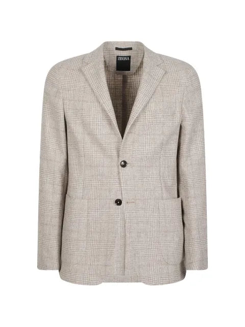 Zegna Prince of Wales-check wool blazer