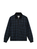 Arte Antwerp plaid corduroy-collar jacket