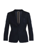 Dolce & Gabbana embroidered-logo single-vent blazer