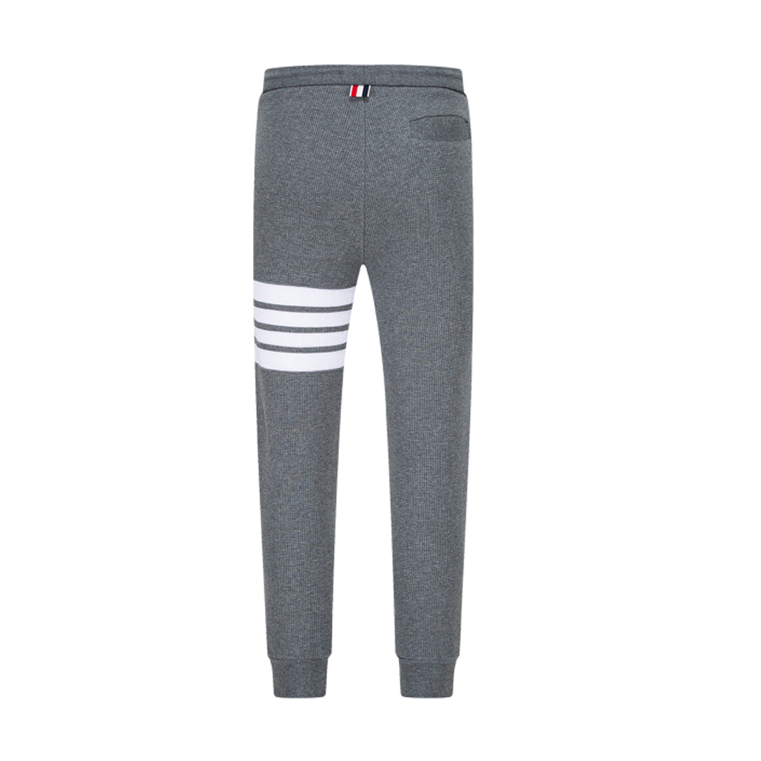 Thom Browne Style Four-Bar Sweatpants