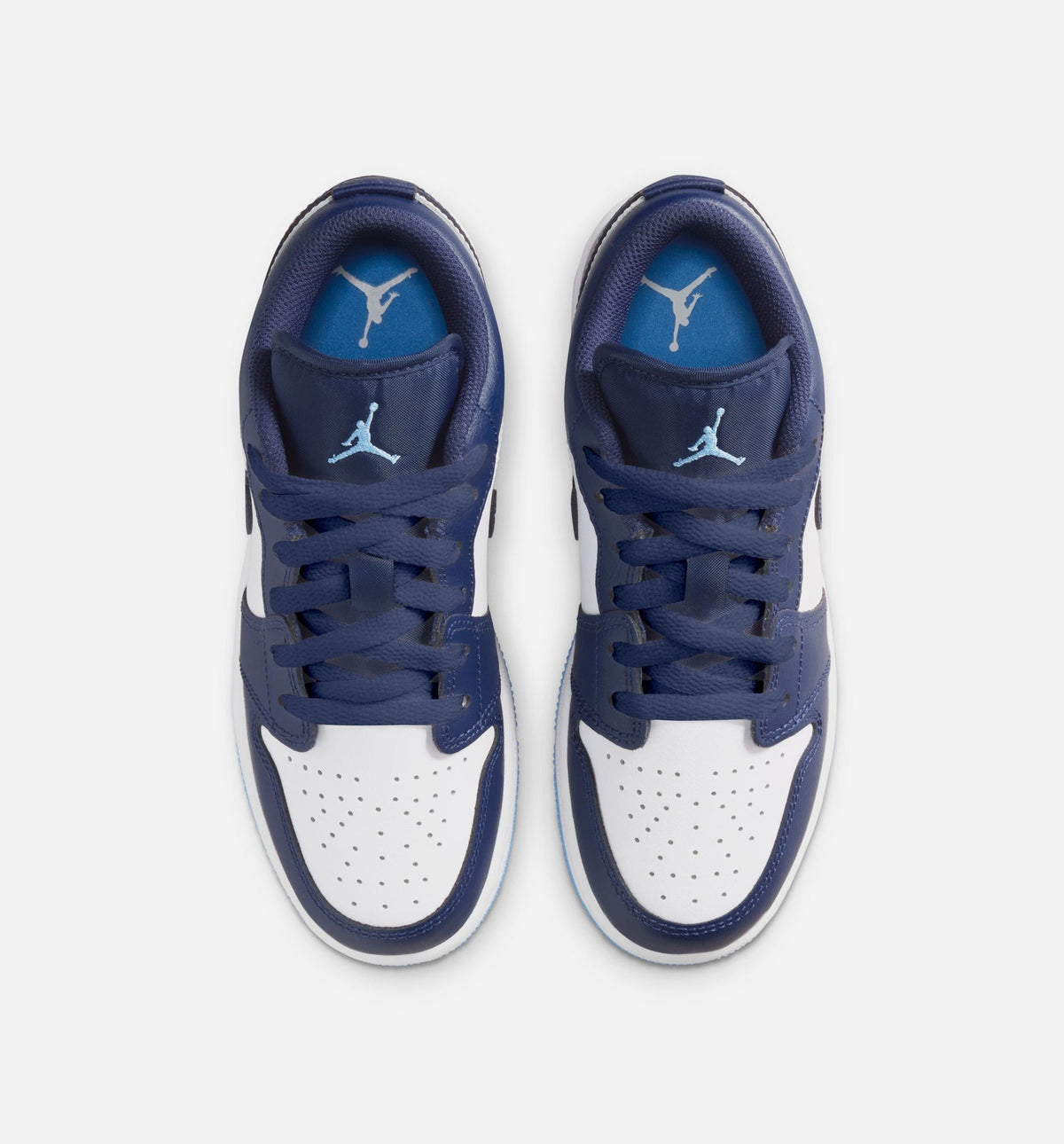 Air Jordan 1 Low Grade School Lifestyle Shoes - Midnight Navy/University Blue/White