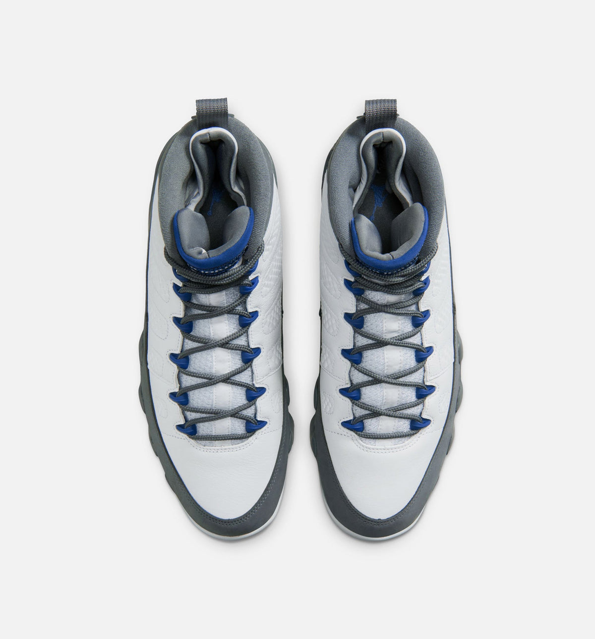 Air Jordan 9 Retro 'Flint Grey and French Blue' - Men's Lifestyle Sneaker (White/French Blue/Flint Grey)