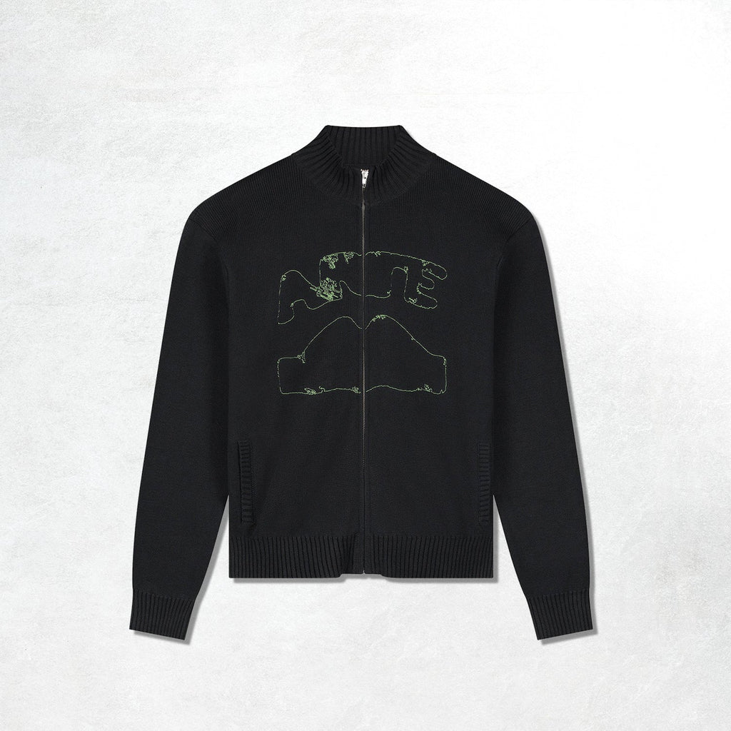 Arte Diels Collar Cardigan: Black