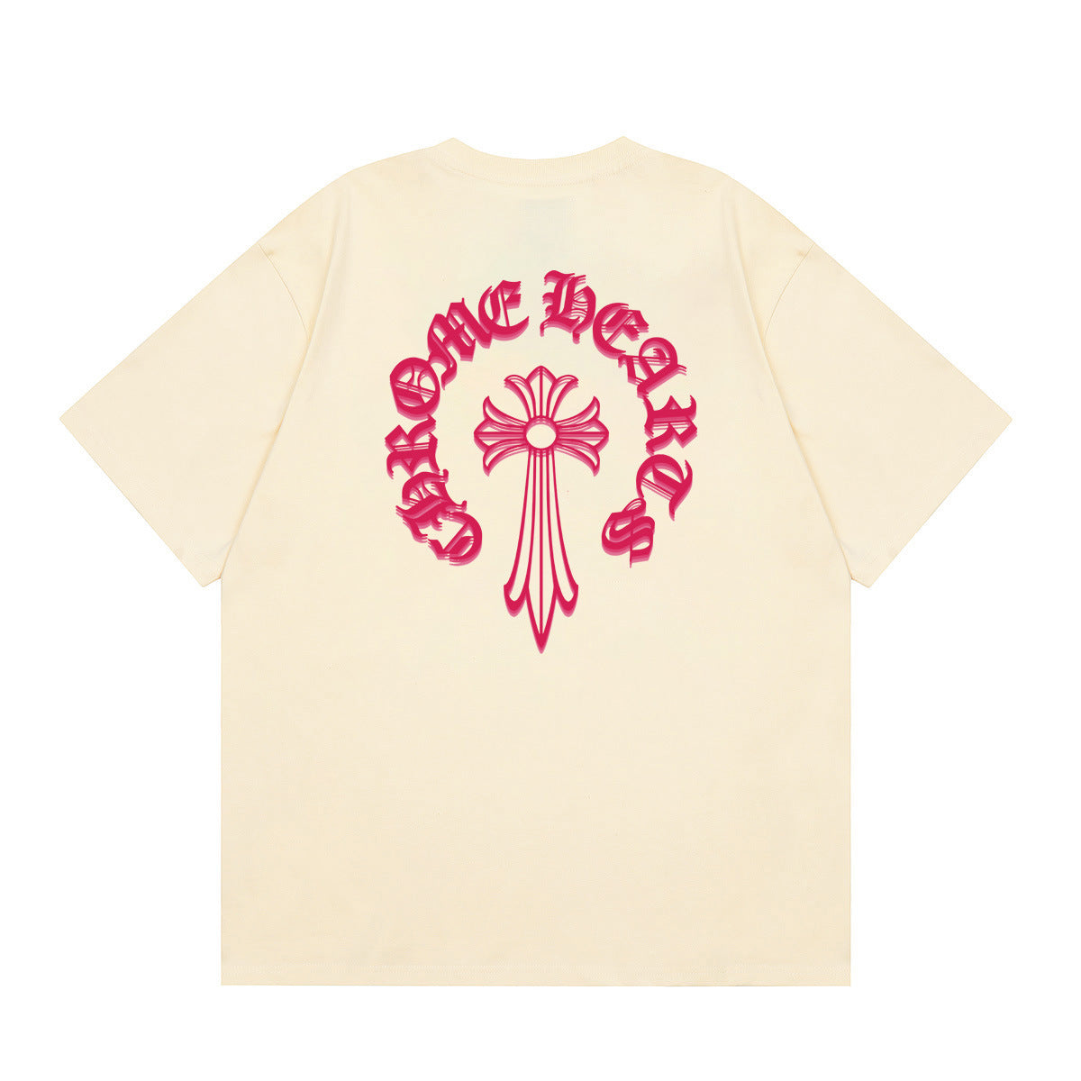 Chrome Hearts Multi‑Cross Horseshoe Graphic Oversized Tee Streetwear