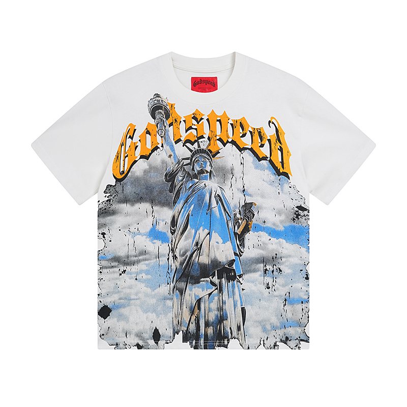 Godspeed Statue of Liberty Graphic T-Shirt