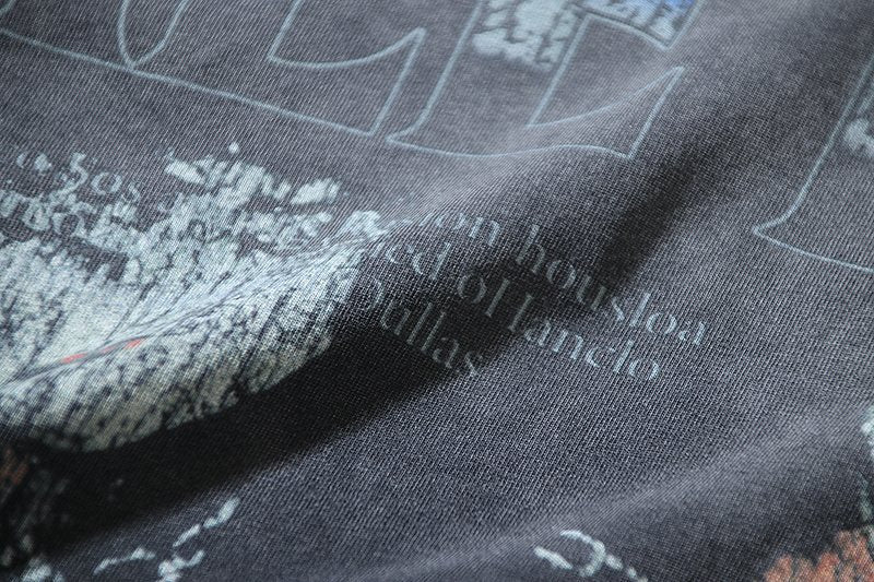 VALE USA Washed Black Graphic T-Shirt