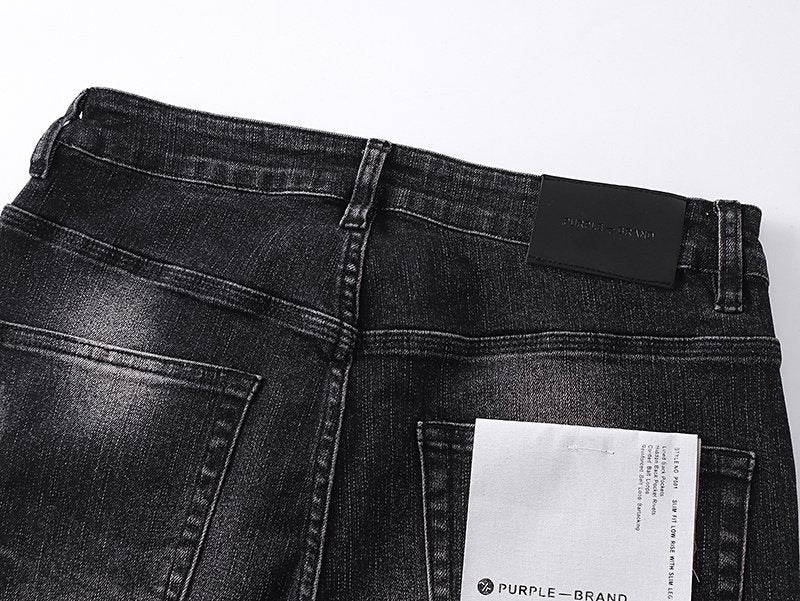 Purple Brand Studded Side-Trim Washed Jeans