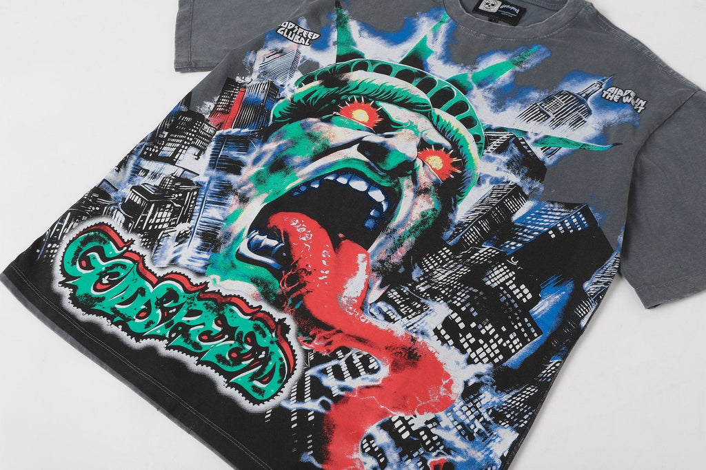 Godspeed Statue of Liberty Graphic T-Shirt