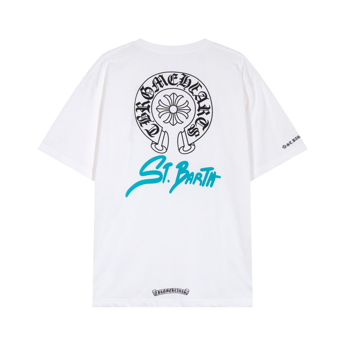Chrome Hearts Horseshoe Floral Graphic T-Shirt