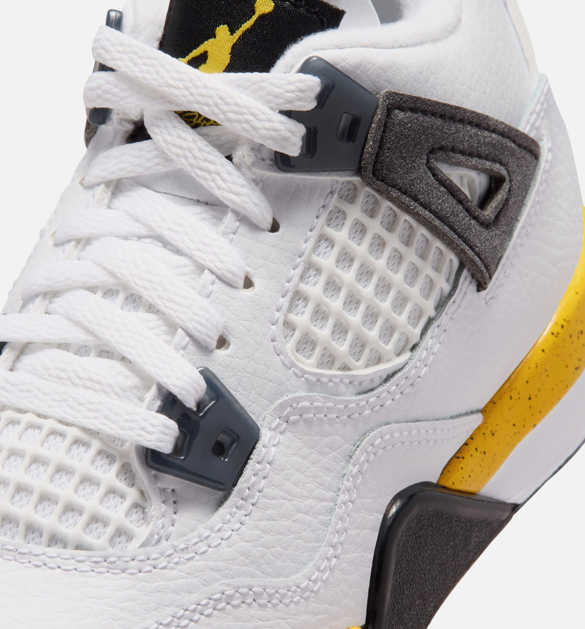 Air Jordan 4 Retro Rare Air Tour Yellow Preschool Lifestyle Shoe – White/Dark Blue Grey/Black/Tour Yellow