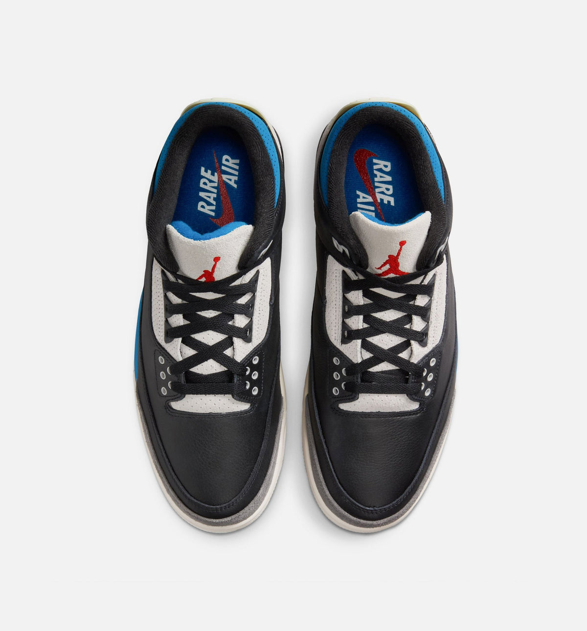Air Jordan 3 Retro OG Rare Air Men's Lifestyle Shoe – Black/Chile Red/Neutral Grey