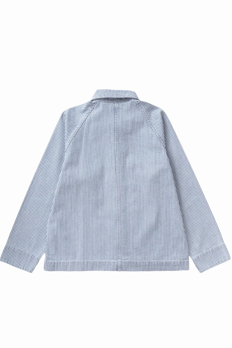 SERVICE WORKS HOUSE GINGHAM FOH OVERSHIRT Blue