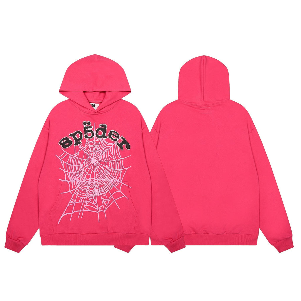 Sp5der Spiderweb Graphic Pullover Hoodie