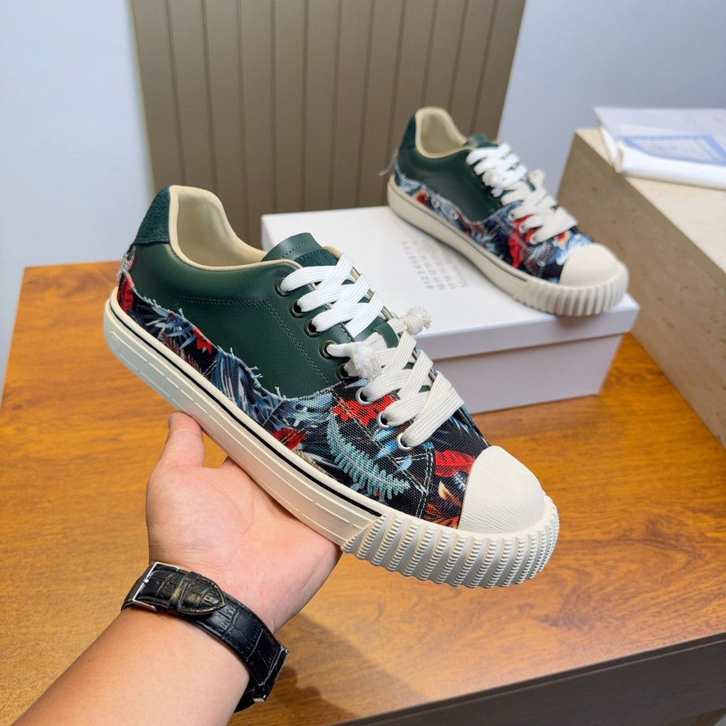 Maison Margiela Floral Panel Low-Top Sneakers