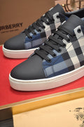 Burberry Check Panel Low-Top Sneakers - Check-Pattern Panel Details
