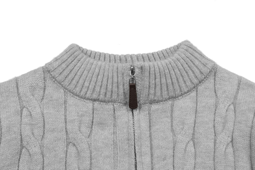 Ralph Lauren Cable-Knit Quarter-Zip Sweater
