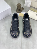 Alexander McQueen Black Studded Low-Top Sneakers