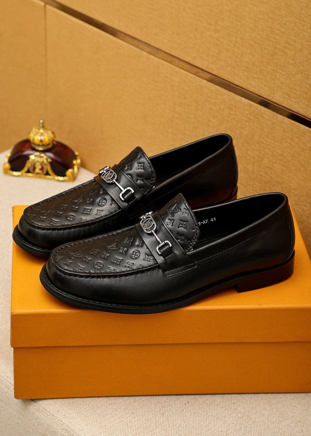 Louis Vuitton Embossed Buckle Loafers - Low-Profile Sole