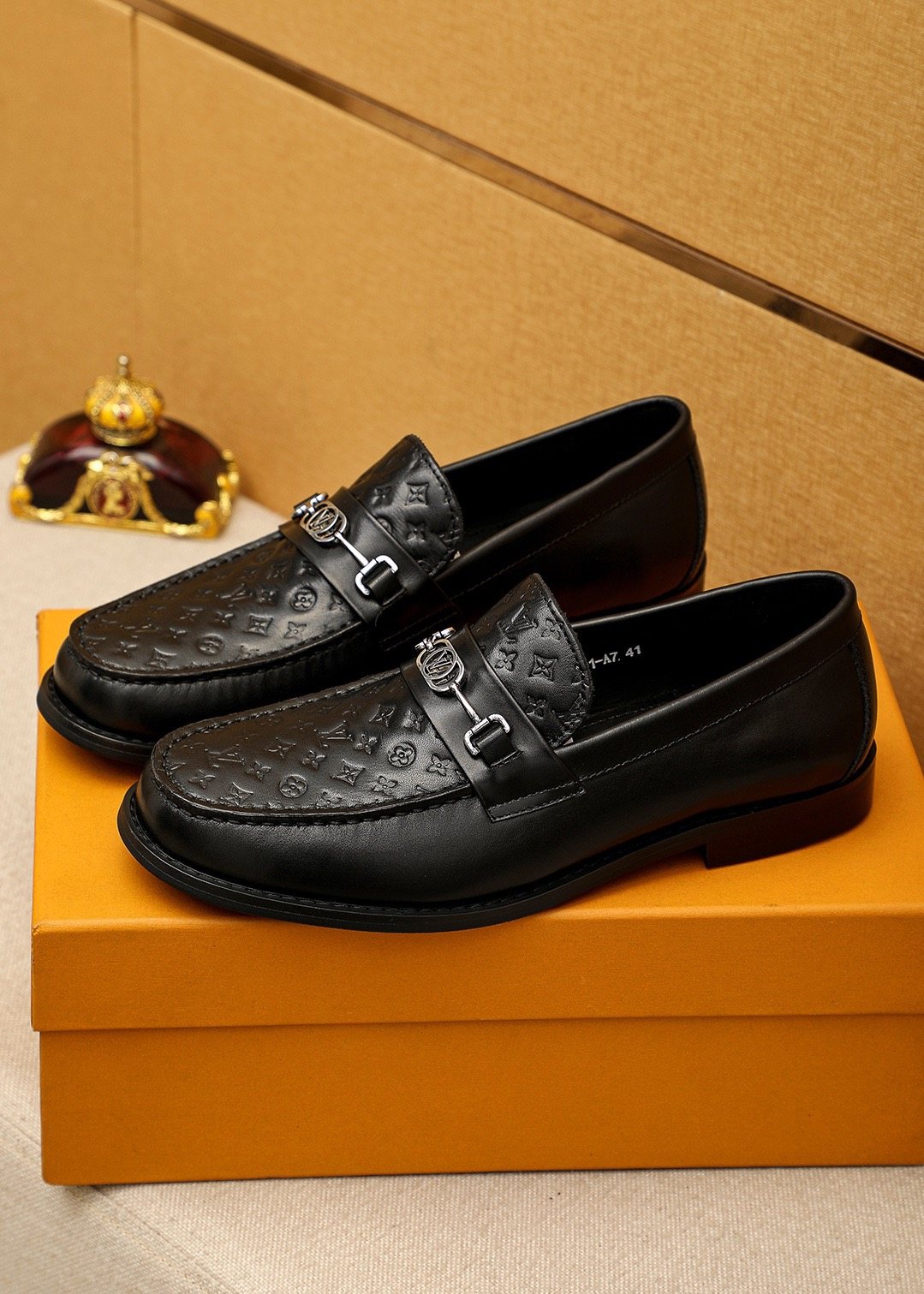 Louis Vuitton Embossed Buckle Loafers - Low-Profile Sole