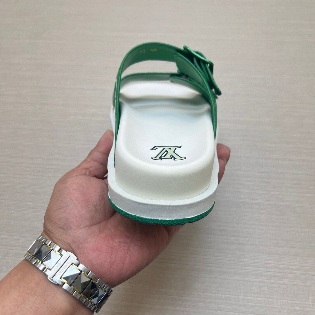 Louis Vuitton Double-Buckle Slide Sandals
