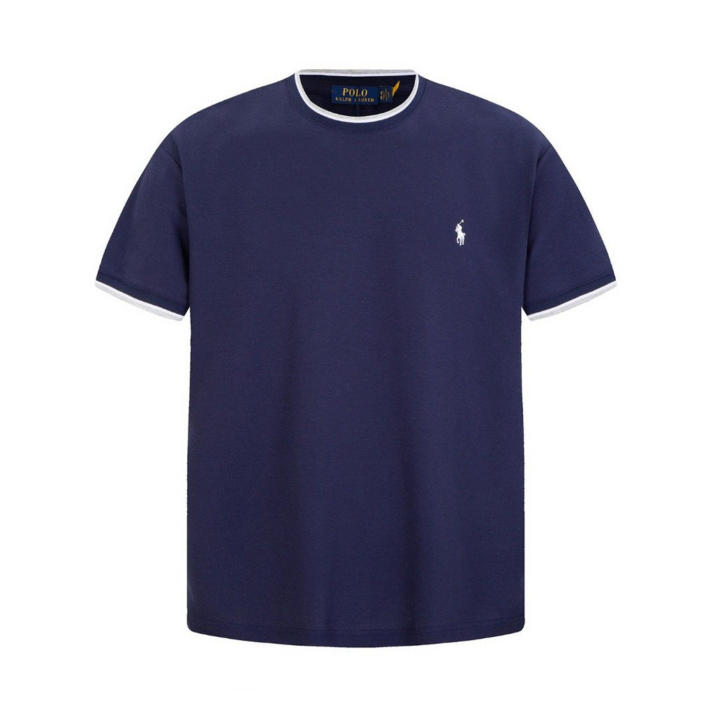 Ralph Lauren Contrast-Trim Piqué Crewneck T-Shirt